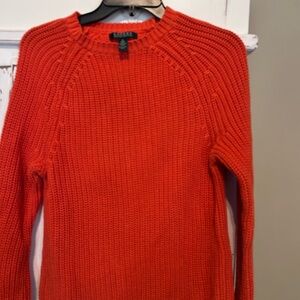Ralph Lauren Women's Vibrant Orange Sweater
